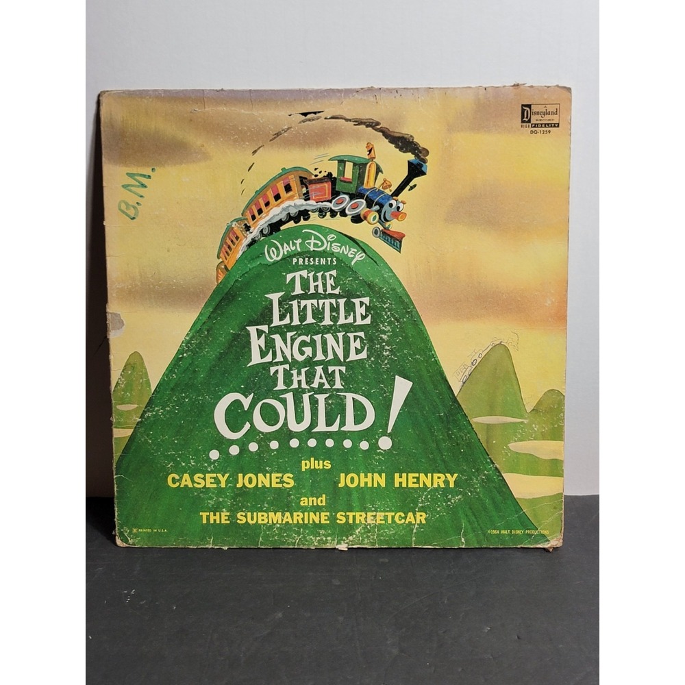 Vintage Vinyl Record Walt Disney 1964 The Little Engine That Could LP